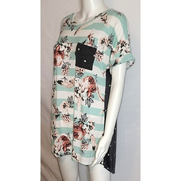 Lilypad Mint Green & Cream Striped - Size M - Picture 3 of 9